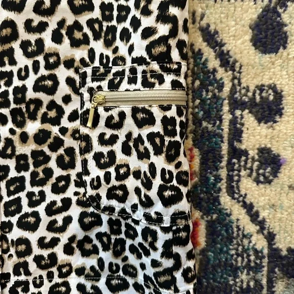 Zenergy Golf by Chicos Leopard Print Gold Skort sz 16/ XL - Picture 6 of 15